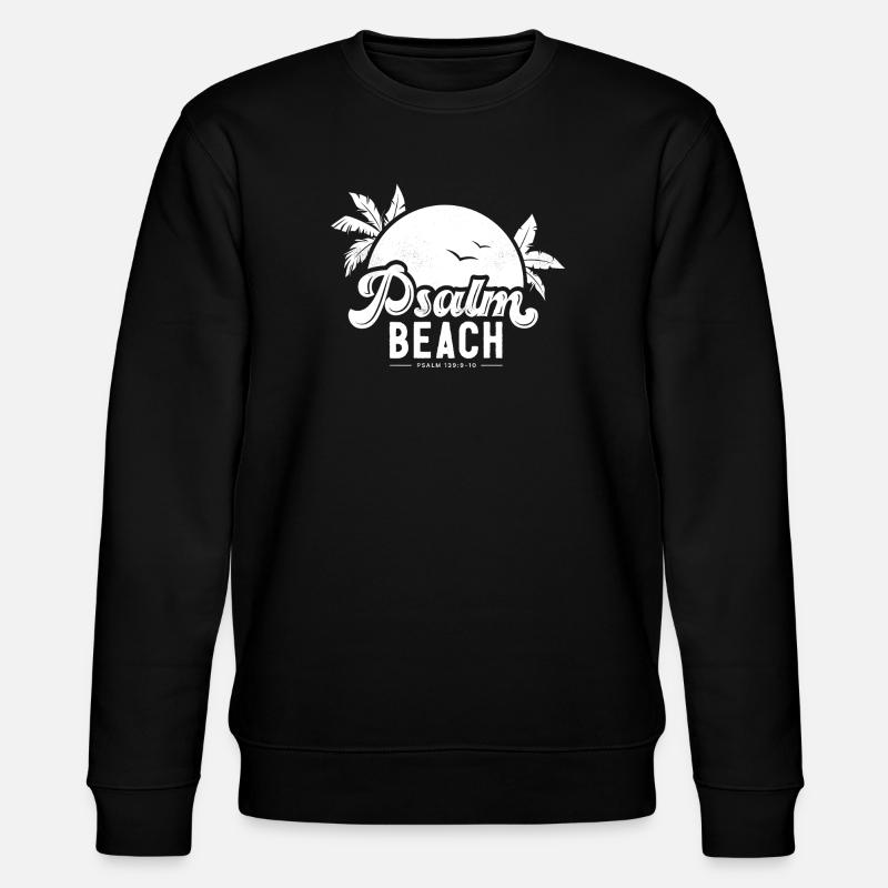 Psalmbeach (4) white - Stanley/Stella CHANGER Unisex Organic Sweatshirt - black
