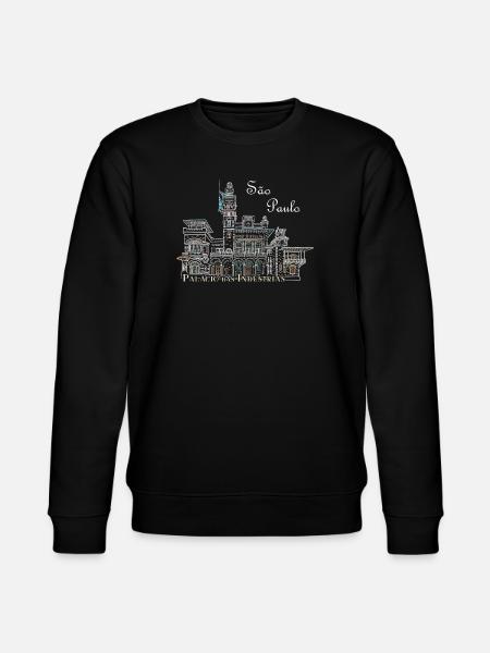 Sao Paulo Brazil Drawing of Industry - Stanley/Stella CHANGER Unisex Organic Sweatshirt - black