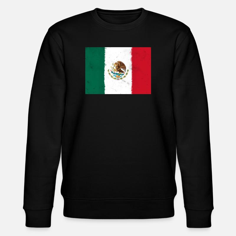 Flagge von Mexiko - Stanley/Stella Unisex Bio-Sweatshirt CHANGER  - Schwarz