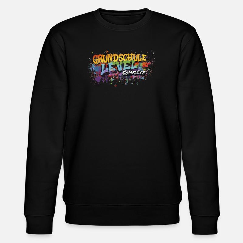 Grundschule Level Complete Graffiti Abschlussshirt - Stanley/Stella Unisex Bio-Sweatshirt CHANGER  - Schwarz