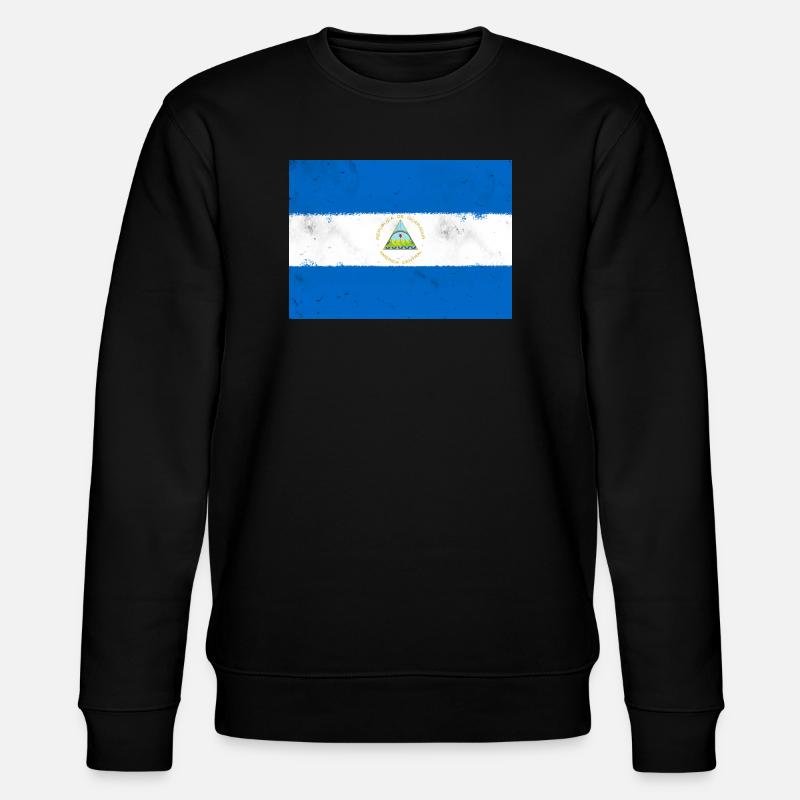 Drapeau du Nicaragua - Sweat bio CHANGER Stanley/Stella Unisexe - noir