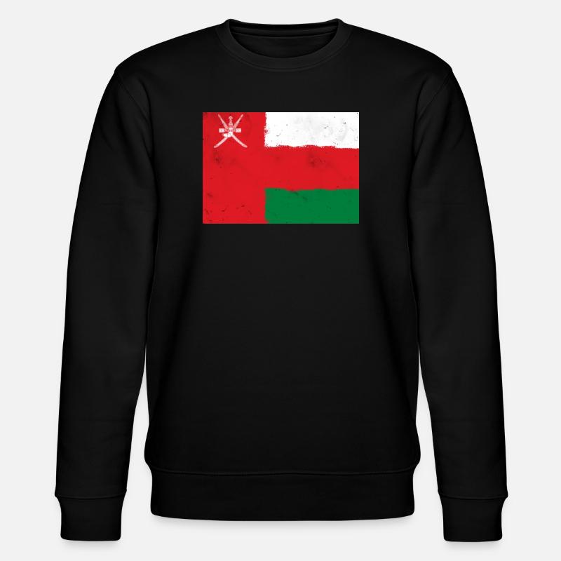 Flagge von Oman - Stanley/Stella Unisex Bio-Sweatshirt CHANGER  - Schwarz
