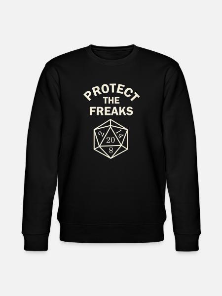 Protect the Freaks - Stanley/Stella CHANGER Unisex Organic Sweatshirt - black