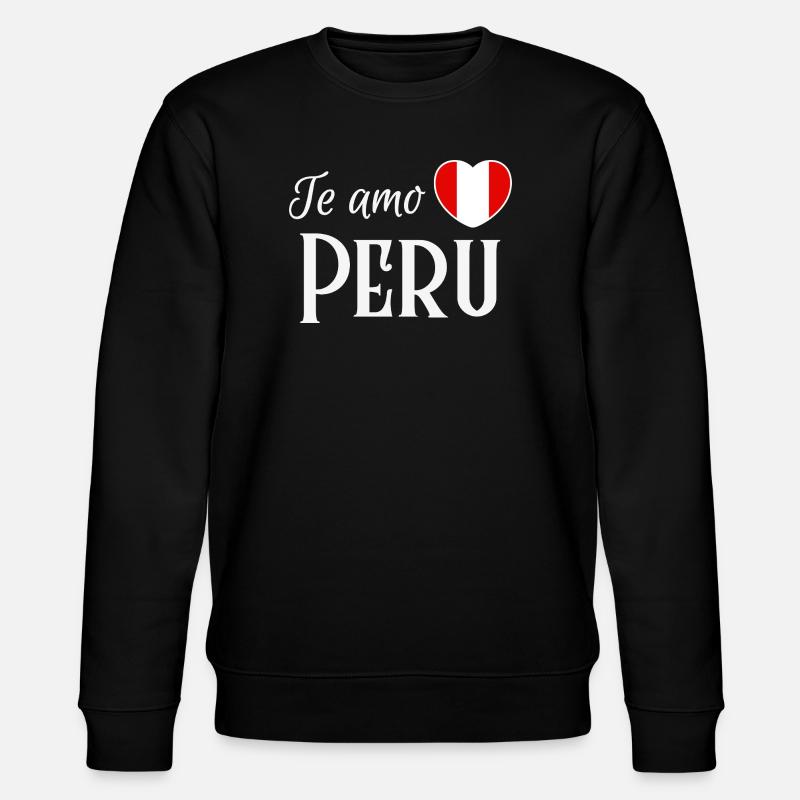 Je t’aime Pérou, fierté péruvienne - Sweat bio CHANGER Stanley/Stella Unisexe - noir