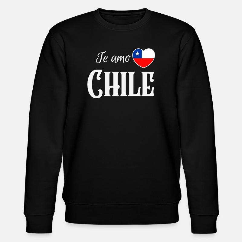 J’aime le Chili, fierté chilienne - Sweat bio CHANGER Stanley/Stella Unisexe - noir