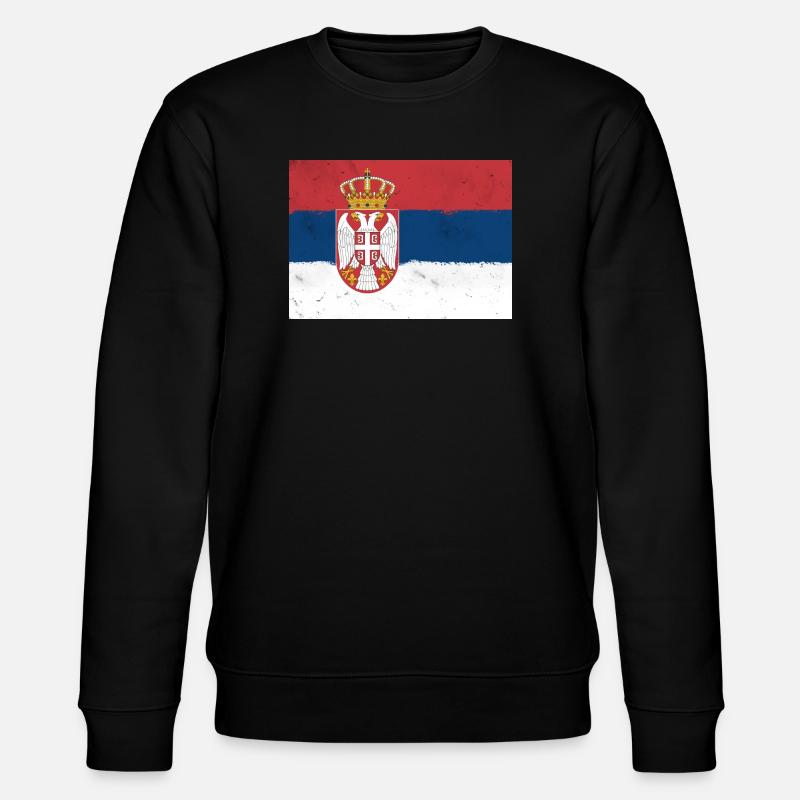 Drapeau de la Serbie - Sweat bio CHANGER Stanley/Stella Unisexe - noir