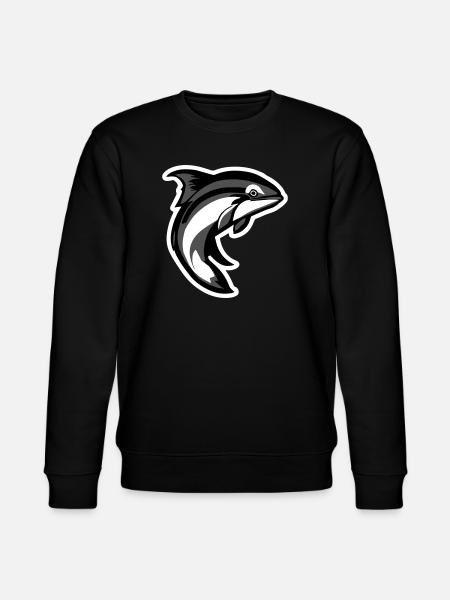 fish_001 - Stanley/Stella CHANGER Unisex Organic Sweatshirt - black