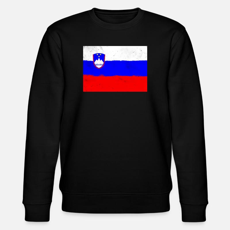 Drapeau de la Slovénie - Sweat bio CHANGER Stanley/Stella Unisexe - noir