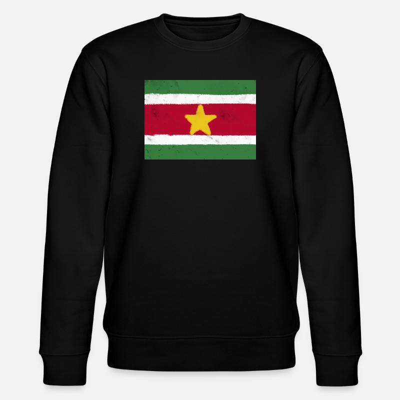 Drapeau du Suriname - Sweat bio CHANGER Stanley/Stella Unisexe - noir