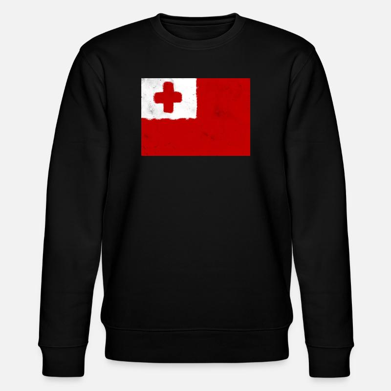 Drapeau des Tonga - Sweat bio CHANGER Stanley/Stella Unisexe - noir