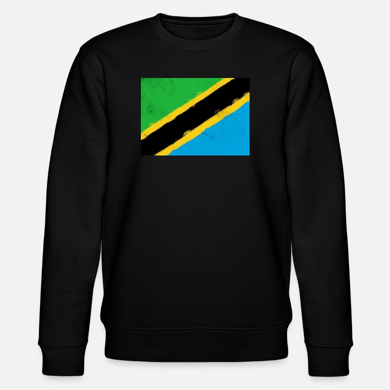Drapeau de la Tanzanie - Sweat bio CHANGER Stanley/Stella Unisexe - noir
