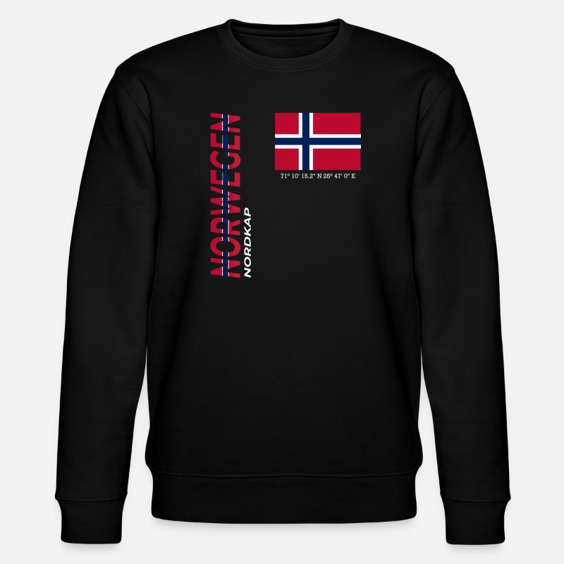 Nordkap - Stanley/Stella Unisex Bio-Sweatshirt CHANGER  - Schwarz