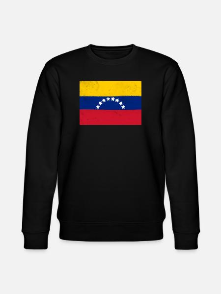 Flag of Venezuela - Stanley/Stella CHANGER Unisex Organic Sweatshirt - black