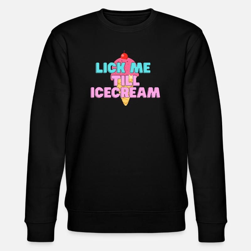 Süßes Eis - Stanley/Stella Unisex Bio-Sweatshirt CHANGER  - Schwarz