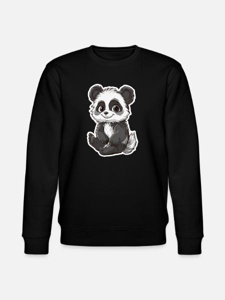 Ours panda mignon - Sweat bio CHANGER Stanley/Stella Unisexe - noir