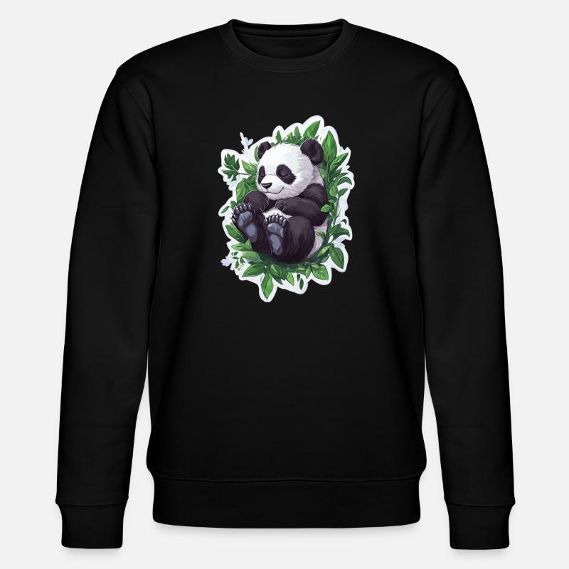 Ours panda mignon - Sweat bio CHANGER Stanley/Stella Unisexe - noir