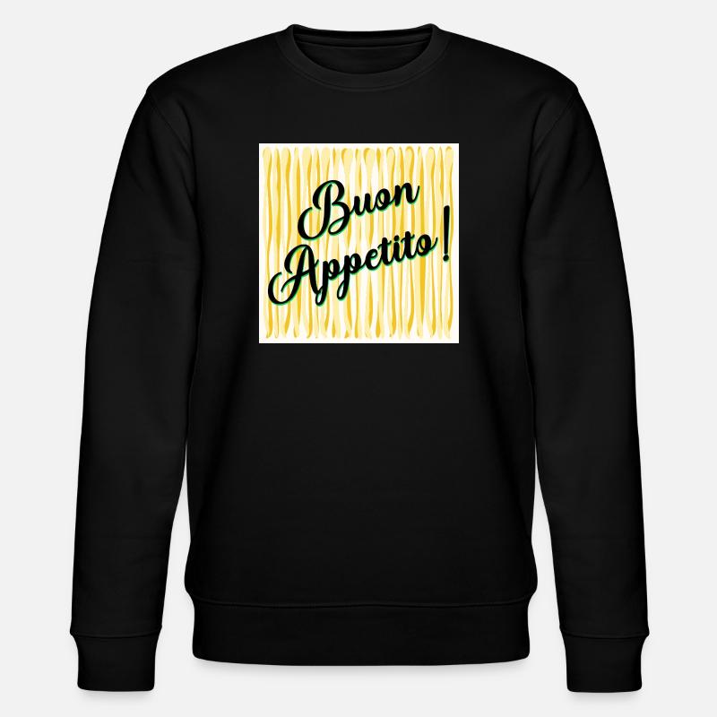 Spaghetti Enjoy your meal - Stanley/Stella CHANGER Unisex Organic Sweatshirt - black