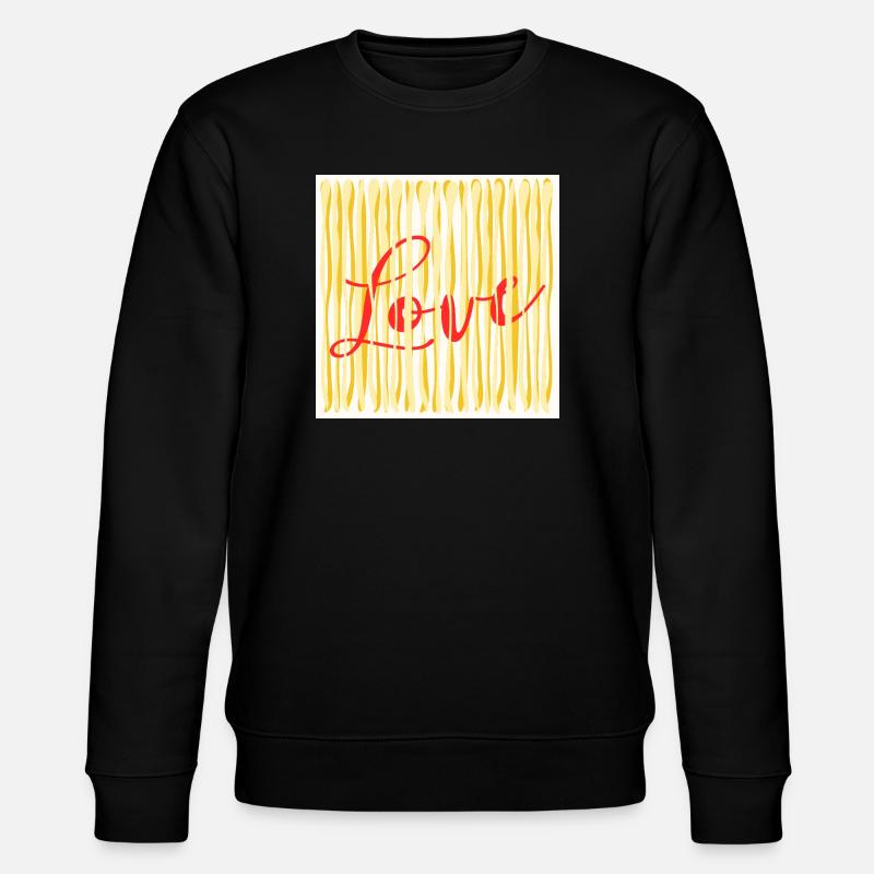 LOVE PÂTES SPAGHETTI COOKING - Sweat bio CHANGER Stanley/Stella Unisexe - noir
