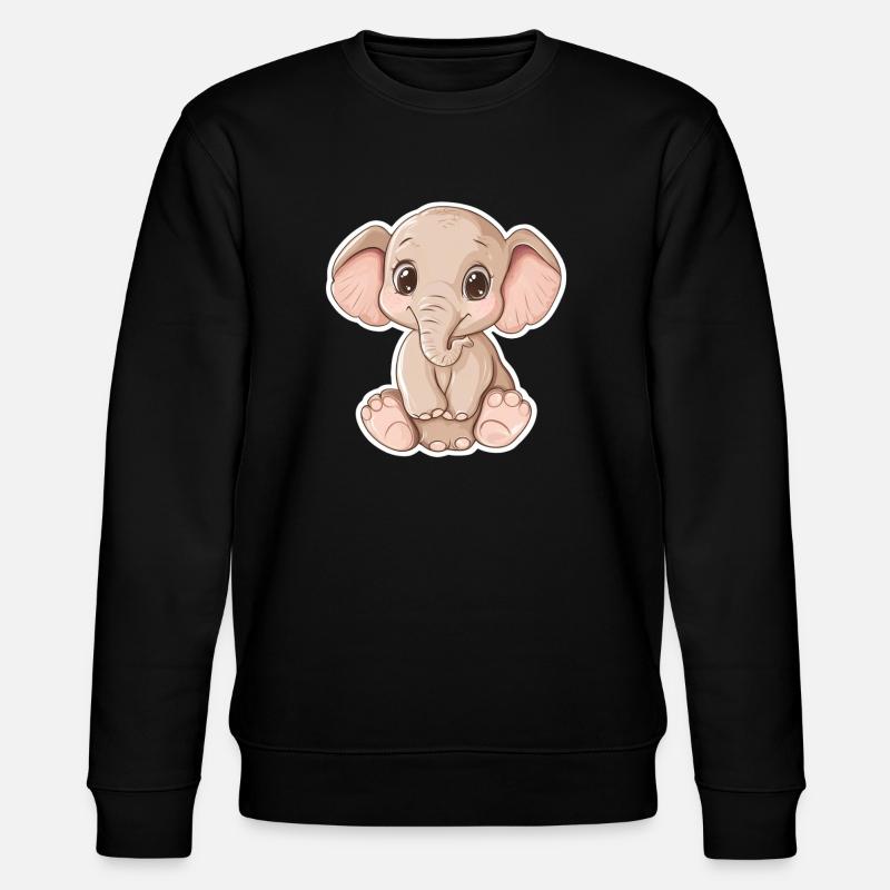 Elephant - Stanley/Stella CHANGER Unisex Organic Sweatshirt - black