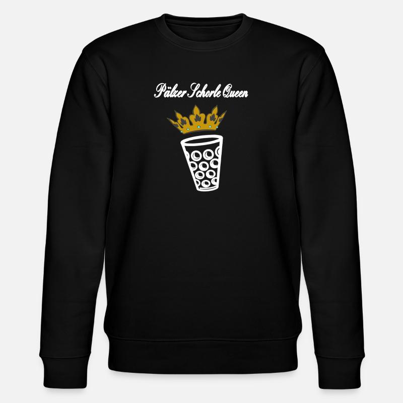 Pälzer Schorle Queen - Stanley/Stella Unisex Bio-Sweatshirt CHANGER - Schwarz