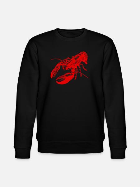 Bold Red Lobster Graphic Design - Stanley/Stella CHANGER Unisex Organic Sweatshirt - black