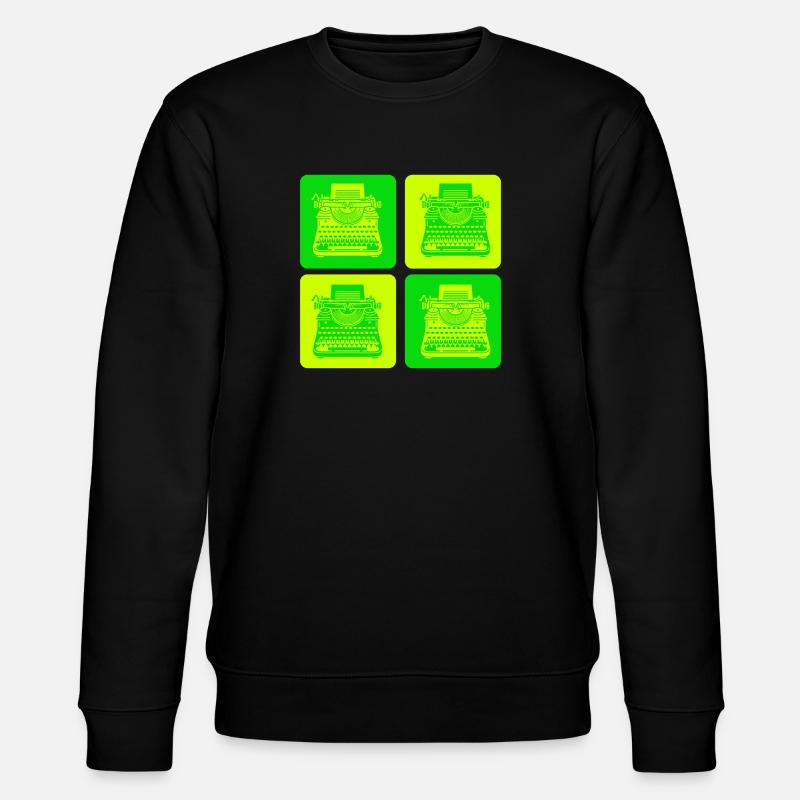 Conception de machine à écrire - Sweat bio CHANGER Stanley/Stella Unisexe - noir