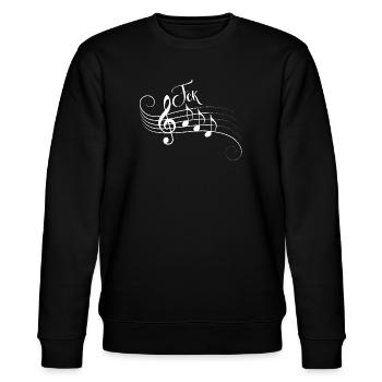 Fck AFD Noten Musik gegen Rechts Zeichen setzen - Stanley/Stella Unisex Bio-Sweatshirt CHANGER  - Schwarz - Vorne - Nik (191cm) & Marisol (170cm)