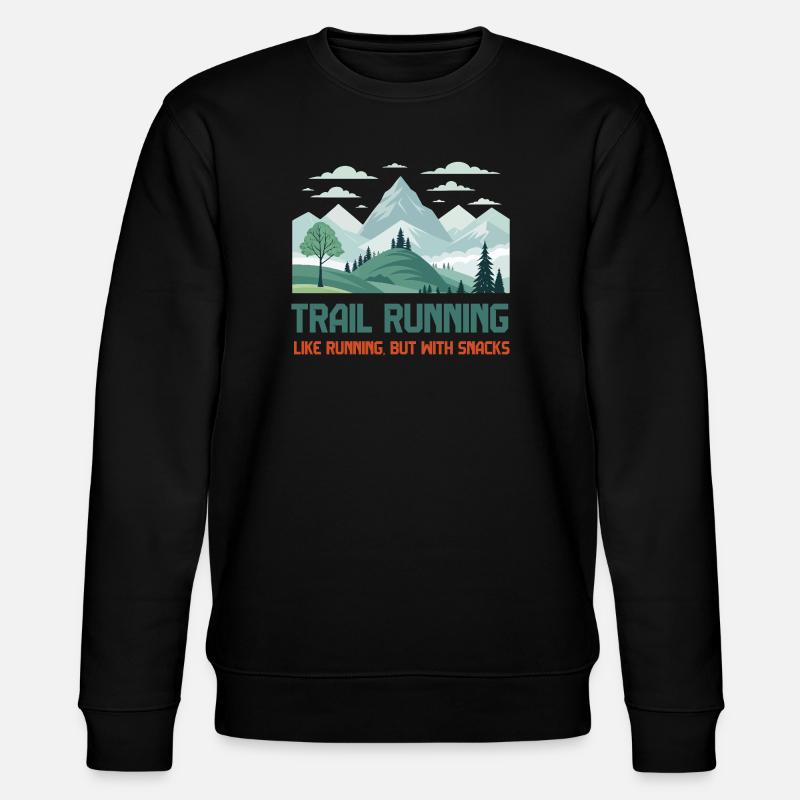 Course sur sentier - Sweat bio CHANGER Stanley/Stella Unisexe - noir