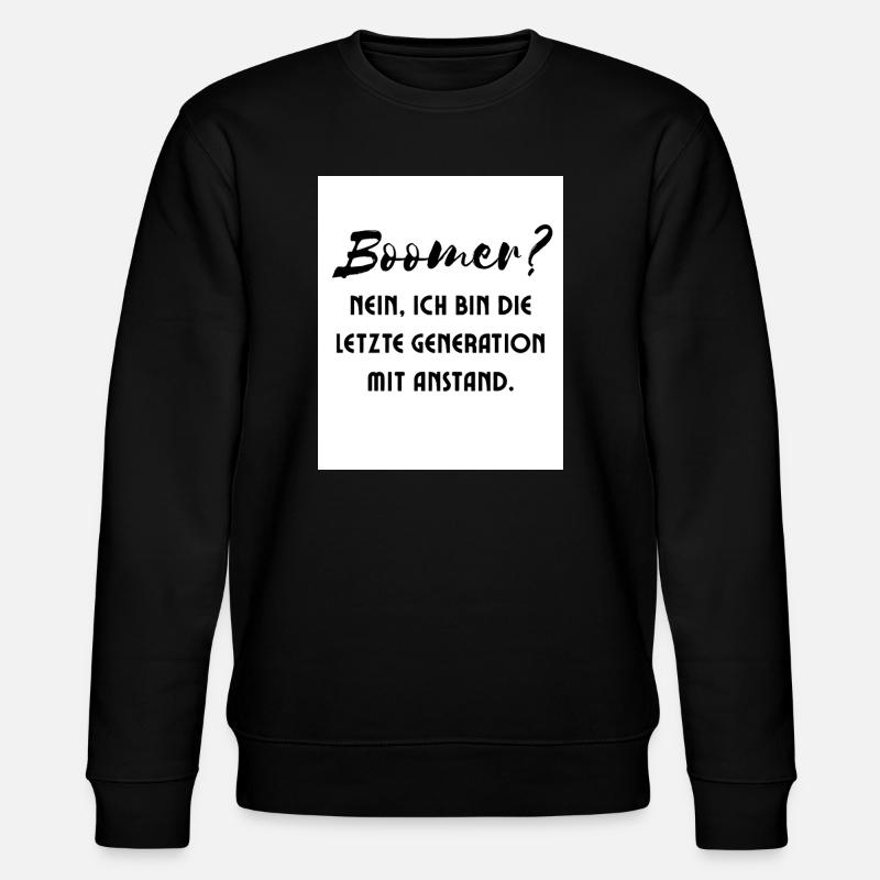 Generation mit Stil Spruch - Stanley/Stella Unisex Bio-Sweatshirt CHANGER  - Schwarz
