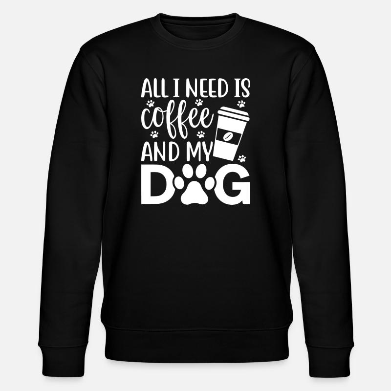 Café et chien Love Design - Sweat bio CHANGER Stanley/Stella Unisexe - noir
