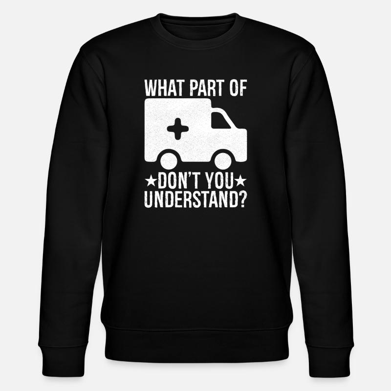 what part of don't you understand - Stanley/Stella Unisex Bio-Sweatshirt CHANGER  - Schwarz