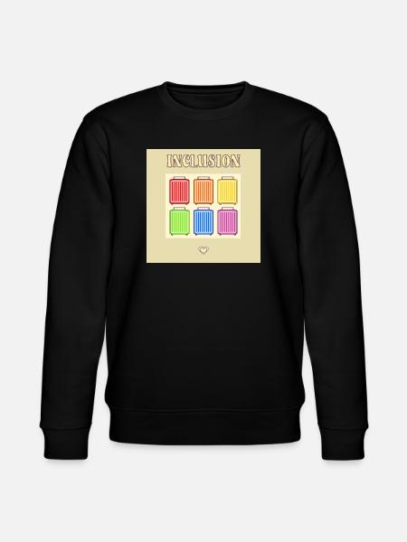 Inclusion Diversit Pride Fiert Suitcase - Stanley/Stella CHANGER Unisex Organic Sweatshirt - black