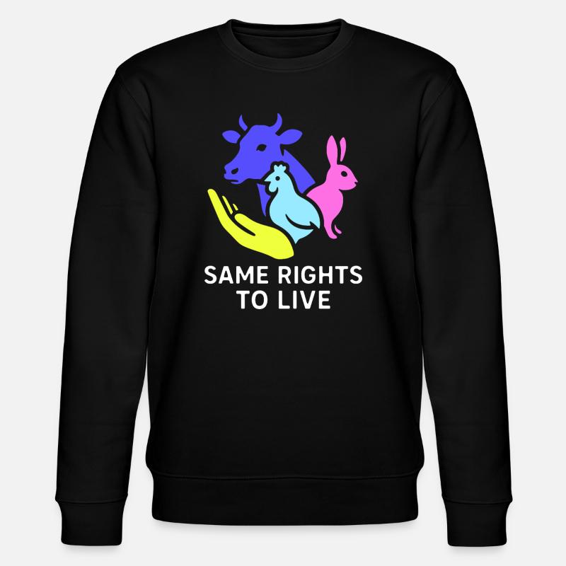 same rights to live - Stanley/Stella CHANGER Unisex Organic Sweatshirt - black