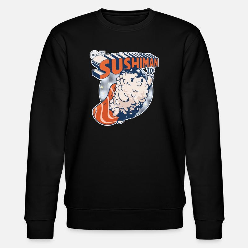 Super Sushi - Stanley/Stella Unisex Bio-Sweatshirt CHANGER - Schwarz