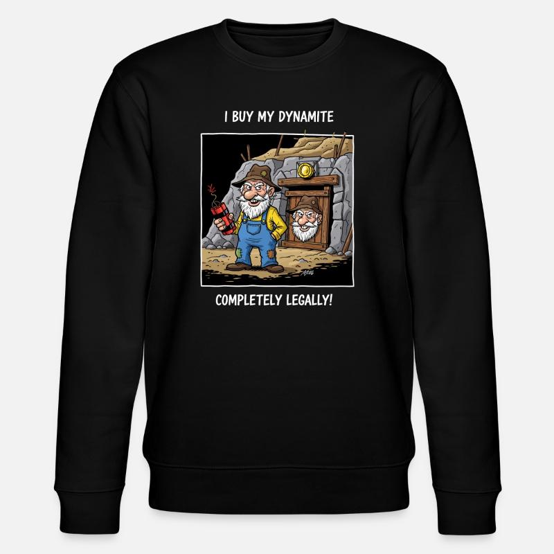 Dynamite Miner ! - Stanley/Stella CHANGER Unisex Organic Sweatshirt - black