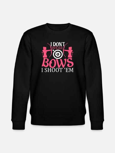 Archer Girl Bows Pride Tee - Stanley/Stella CHANGER Unisex Organic Sweatshirt - black