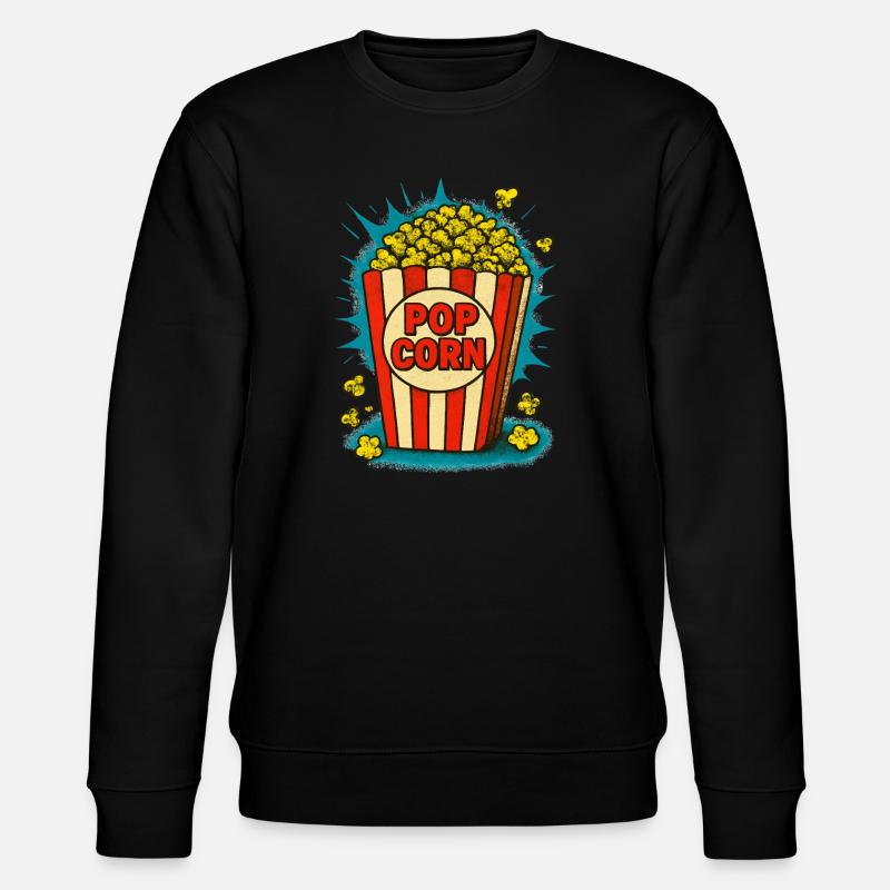 Popcorn - Stanley/Stella Unisex Bio-Sweatshirt CHANGER  - Schwarz