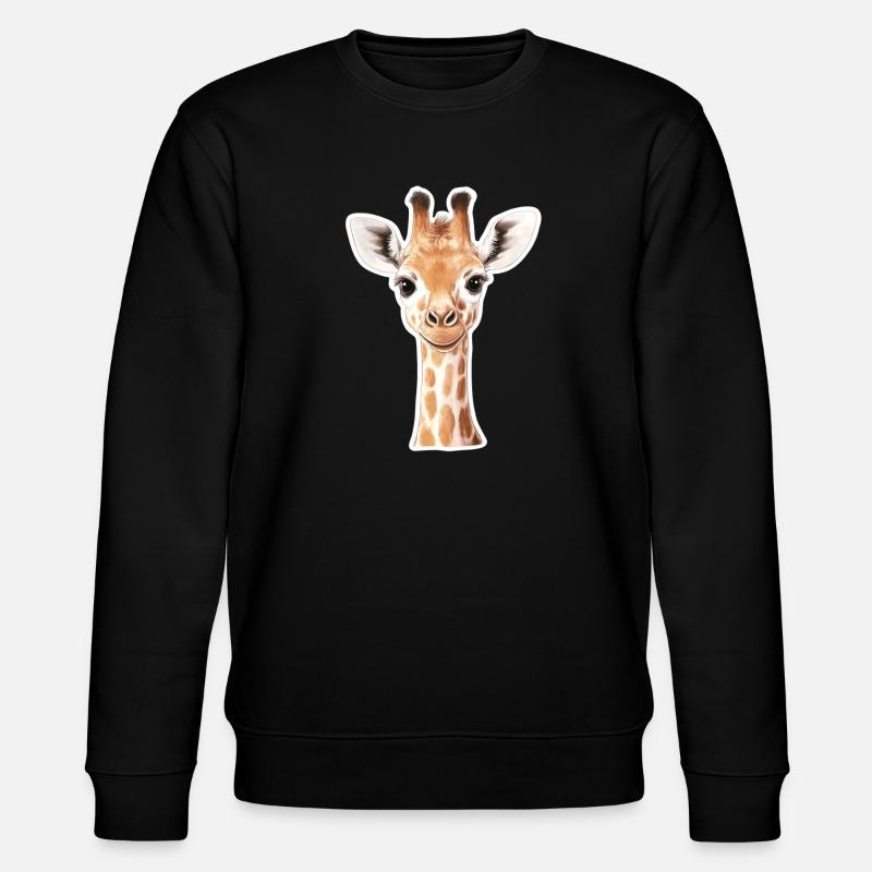 Giraffe - Stanley/Stella Unisex Bio-Sweatshirt CHANGER - Schwarz