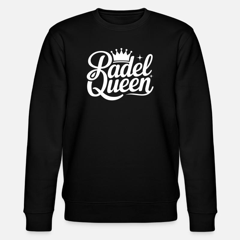 Padel-Königin - Stanley/Stella Unisex Bio-Sweatshirt CHANGER  - Schwarz