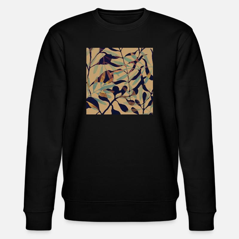 Roasted leaves - Stanley/Stella CHANGER Unisex Organic Sweatshirt - black