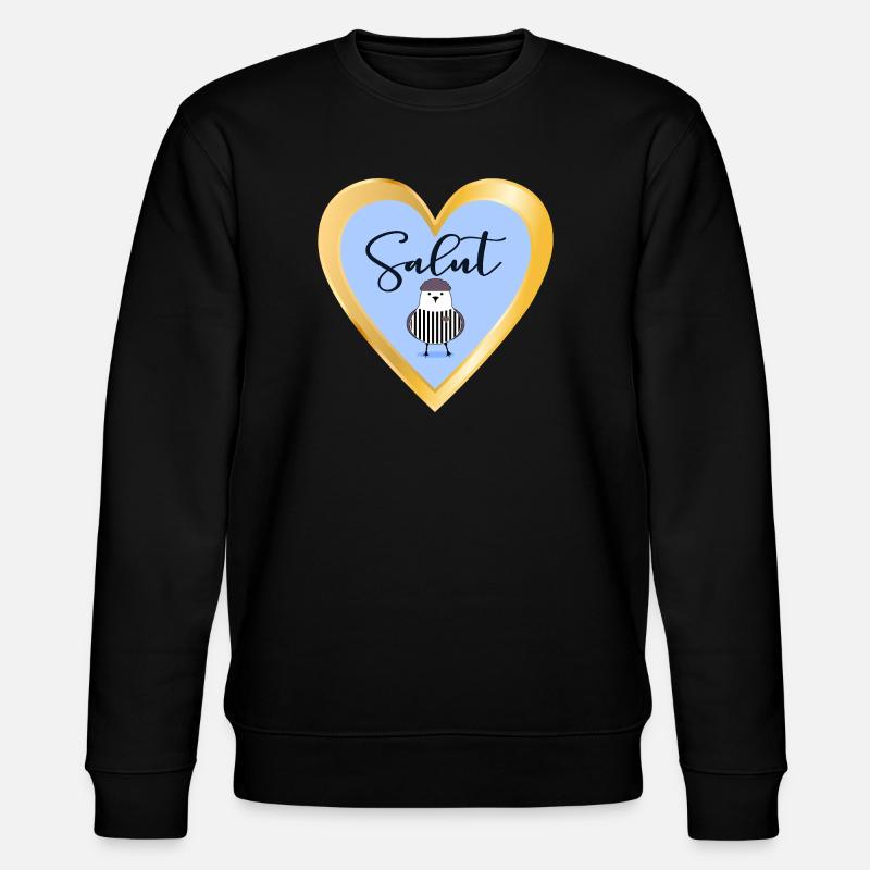 Möwensalut in Frankreich - Stanley/Stella Unisex Bio-Sweatshirt CHANGER  - Schwarz