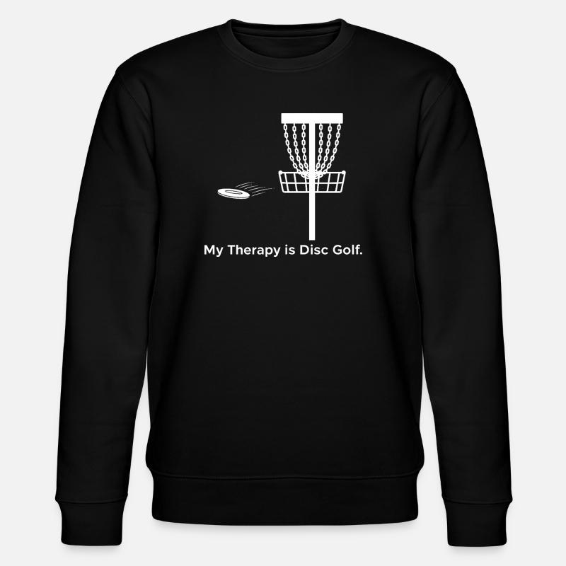 My Therapy is Disc Golf - Stanley/Stella CHANGER Unisex Organic Sweatshirt - black