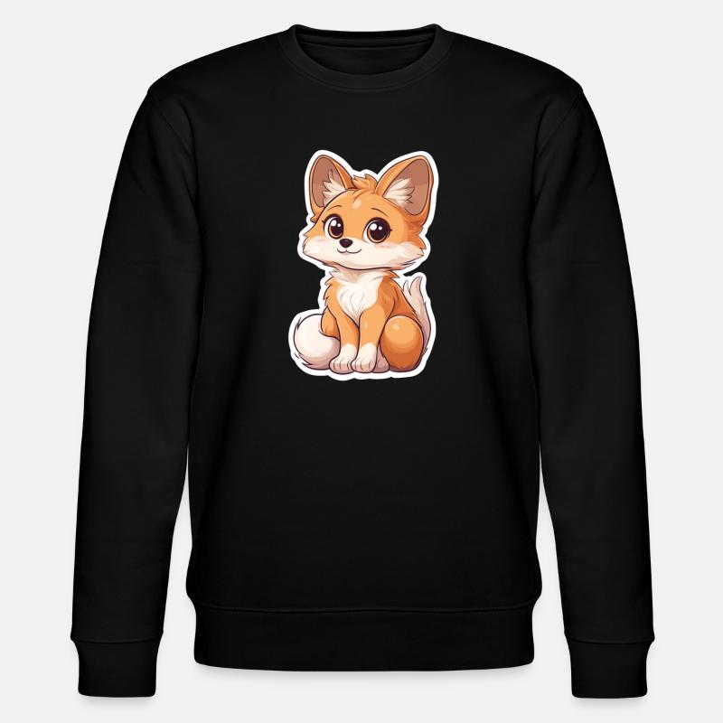 Fox - Stanley/Stella CHANGER Unisex Organic Sweatshirt - black