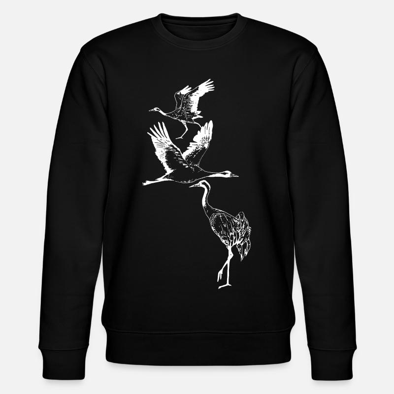 CRANES - Stanley/Stella CHANGER Unisex Organic Sweatshirt - black