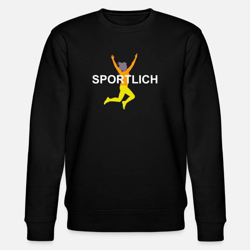 Illustration de sprinter dynamique - Sweat bio CHANGER Stanley/Stella Unisexe - noir