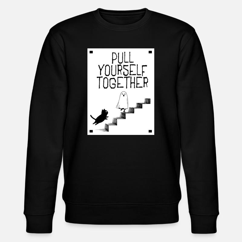 Pull yourself together - Stanley/Stella CHANGER Unisex Organic Sweatshirt - black