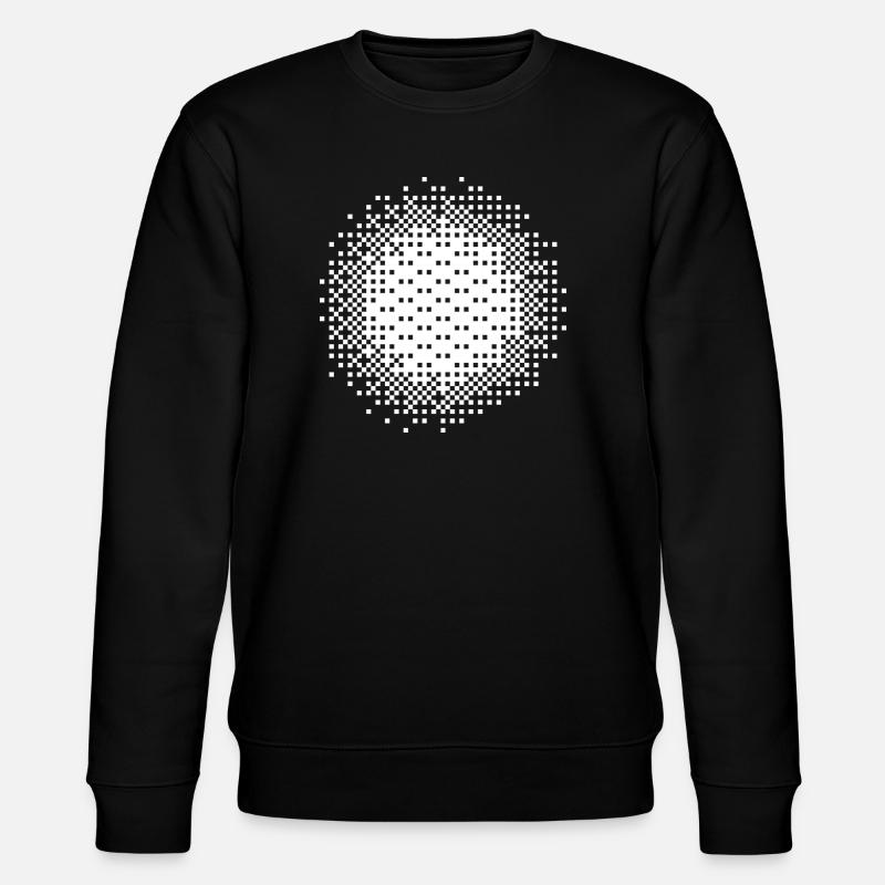 Geometric Dot Pattern design - Stanley/Stella CHANGER Unisex Organic Sweatshirt - black