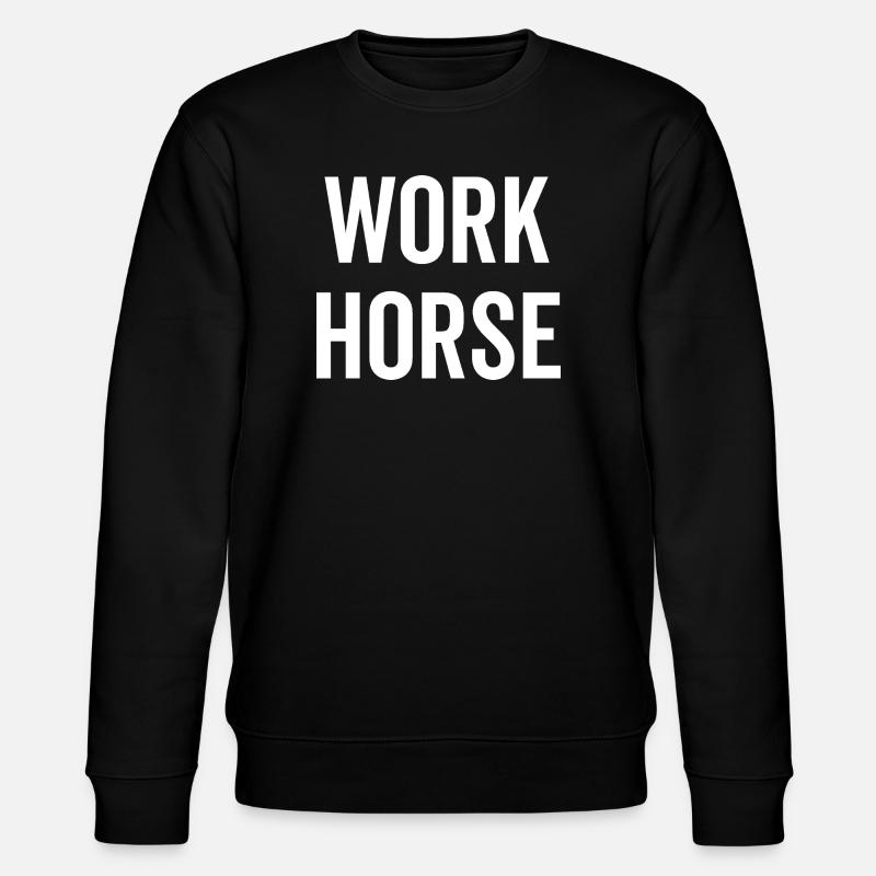 Cheval de trait - Sweat bio CHANGER Stanley/Stella Unisexe - noir