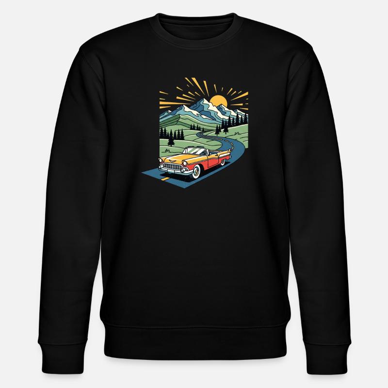 Old school car - Stanley/Stella Unisex Bio-Sweatshirt CHANGER  - Schwarz