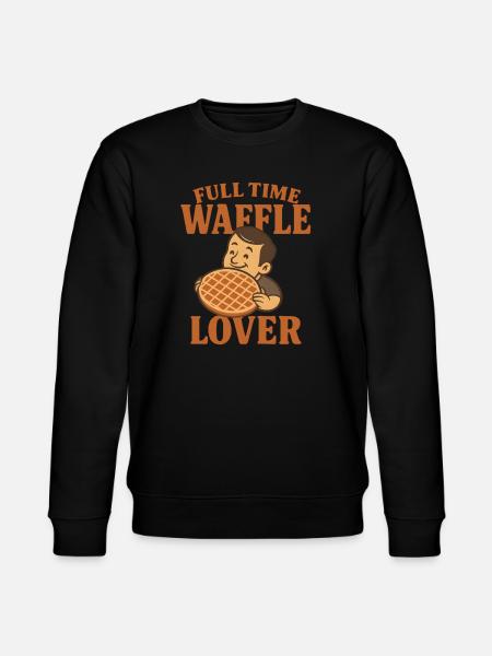 Waffelliebhaber Waffel - Stanley/Stella Unisex Bio-Sweatshirt CHANGER - Schwarz
